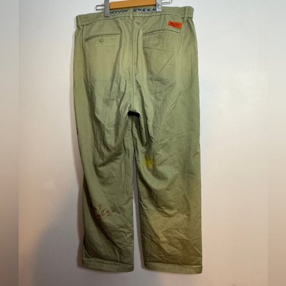 Teddy Fresh Embroidered Khaki Pants – Size 36 - Picture 6 of 13